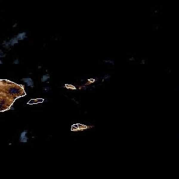 météo tropicale : Image satellite .