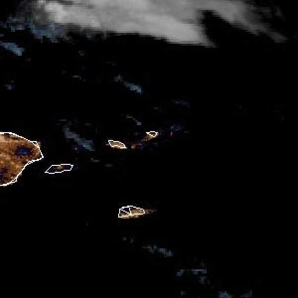 météo tropicale : Image satellite .