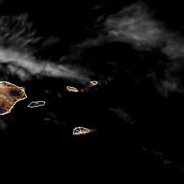 météo tropicale : Image satellite .
