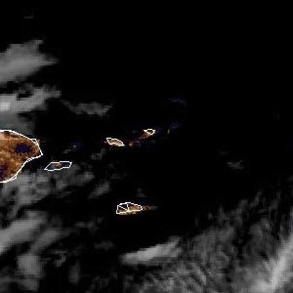 météo tropicale : Image satellite .