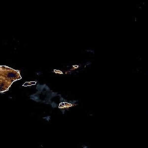 météo tropicale : Image satellite .