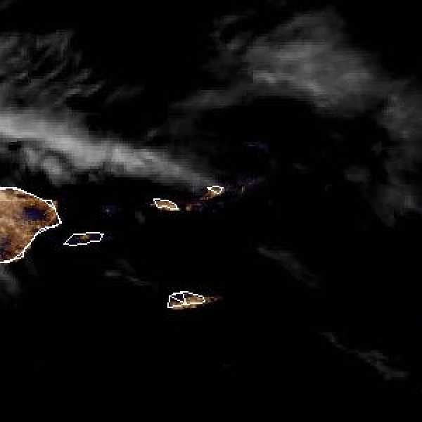 météo tropicale : Image satellite .