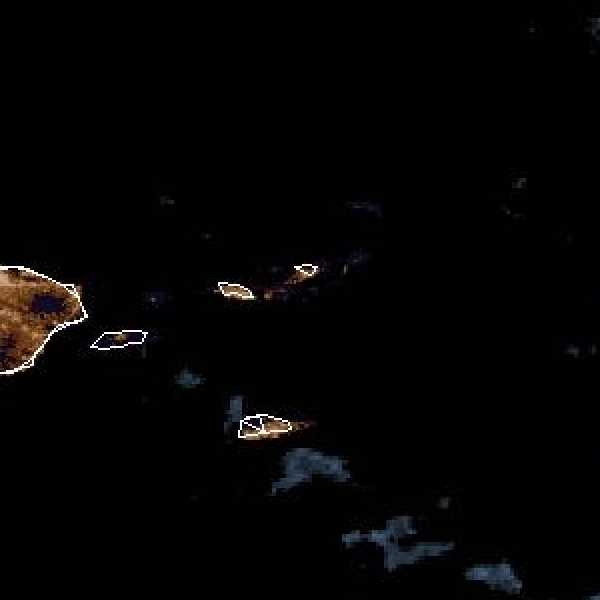 météo tropicale : Image satellite .