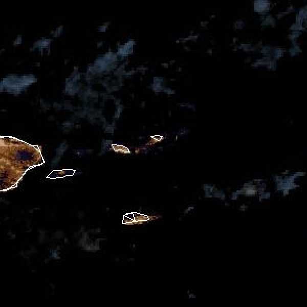 météo tropicale : Image satellite .