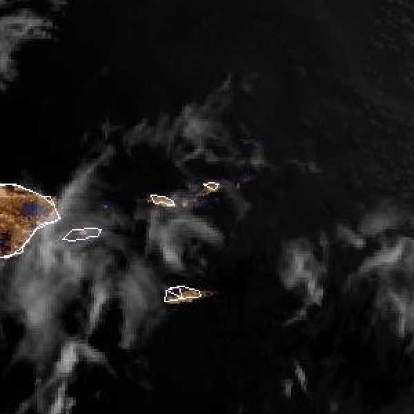 météo tropicale : Image satellite .