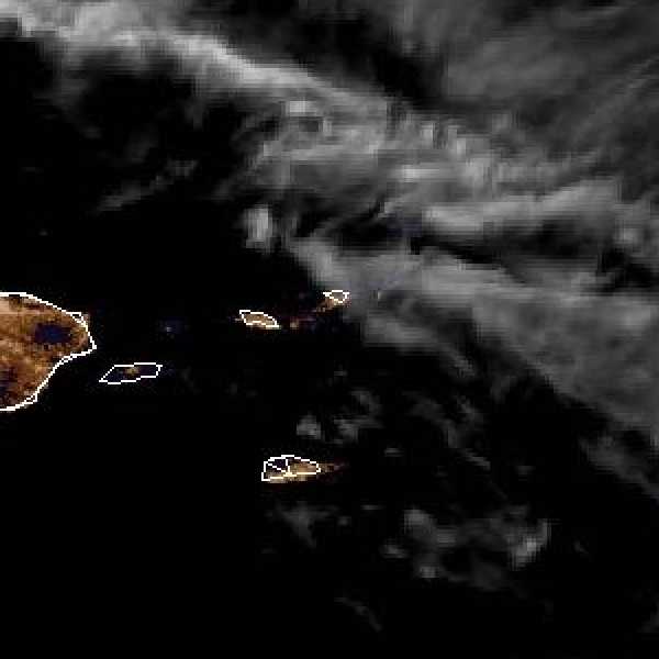 météo tropicale : Image satellite .