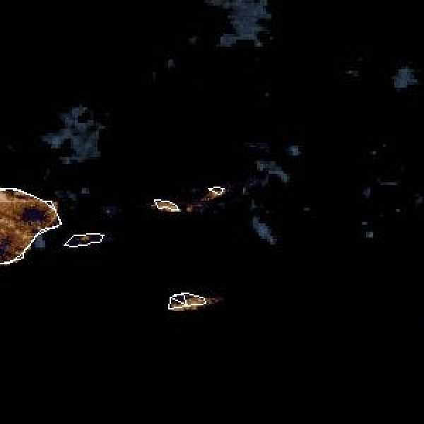 météo tropicale : Image satellite .