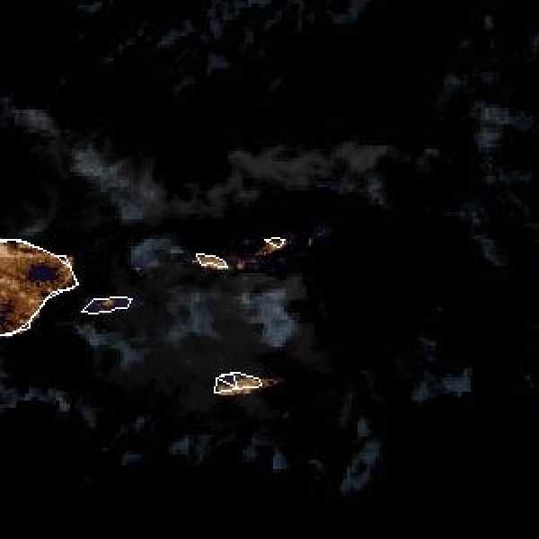 météo tropicale : Image satellite .