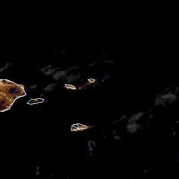 météo tropicale : Image satellite .
