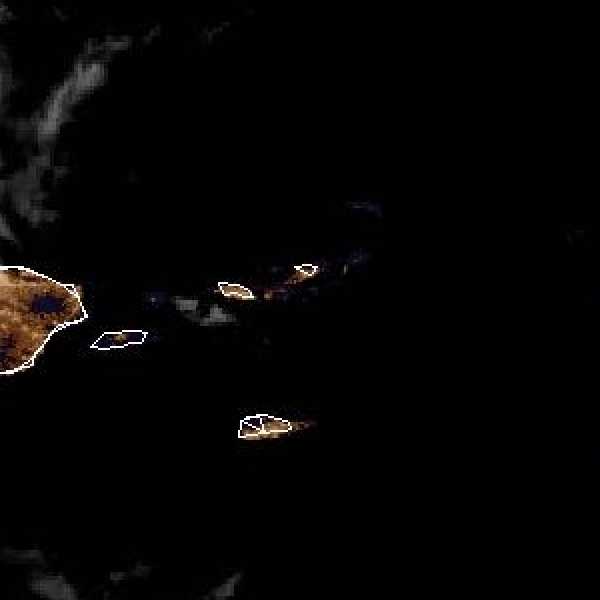 météo tropicale : Image satellite .