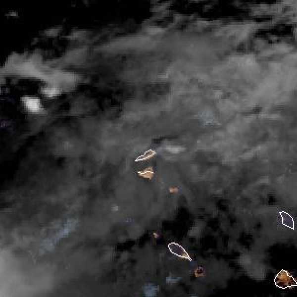 météo tropicale : Image satellite .
