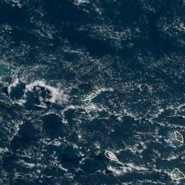 météo tropicale : Image satellite .