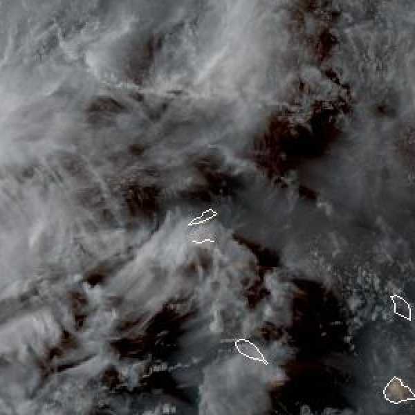 météo tropicale : Image satellite .