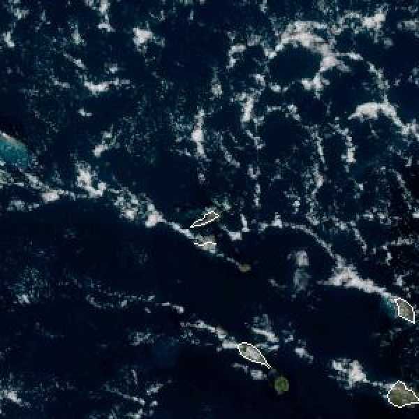 météo tropicale : Image satellite .