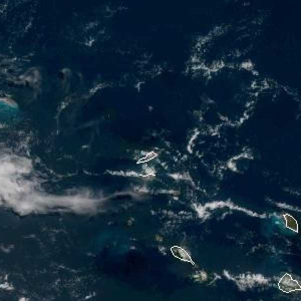 météo tropicale : Image satellite .