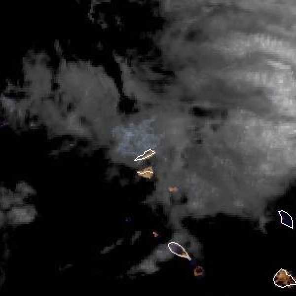 météo tropicale : Image satellite .