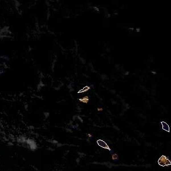 météo tropicale : Image satellite .