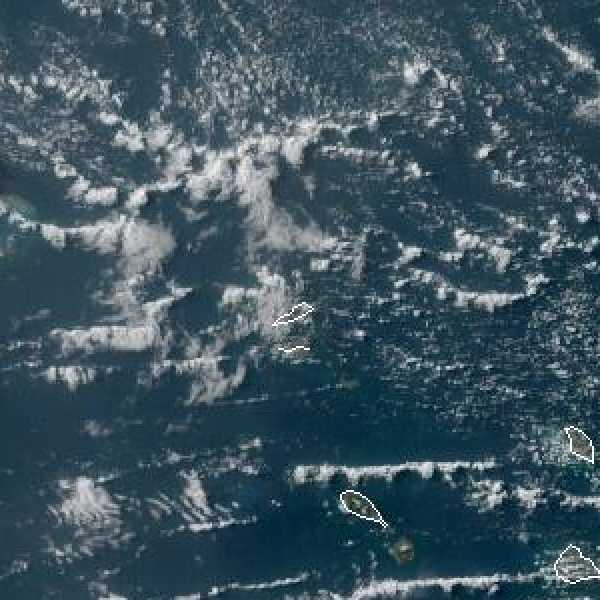 météo tropicale : Image satellite .