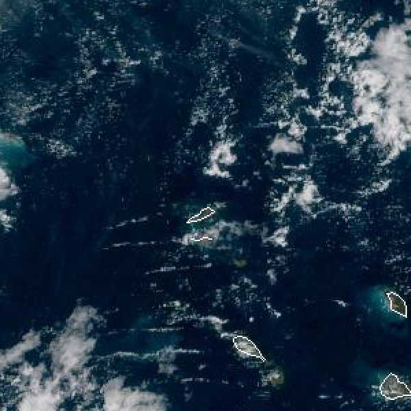 météo tropicale : Image satellite .