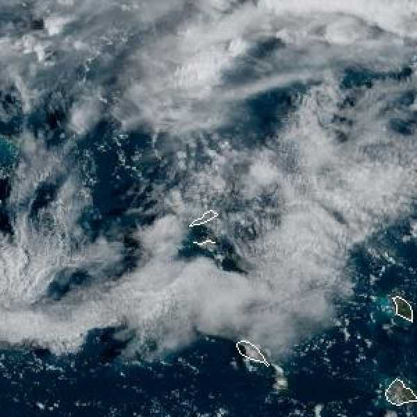 météo tropicale : Image satellite .