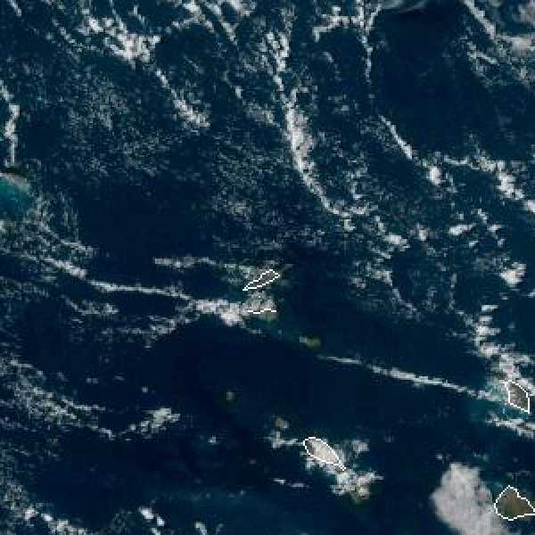 météo tropicale : Image satellite .