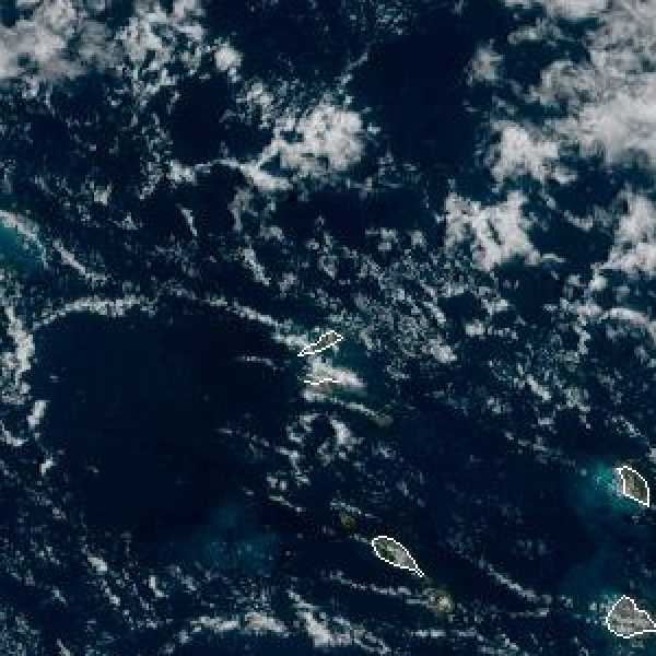 météo tropicale : Image satellite .