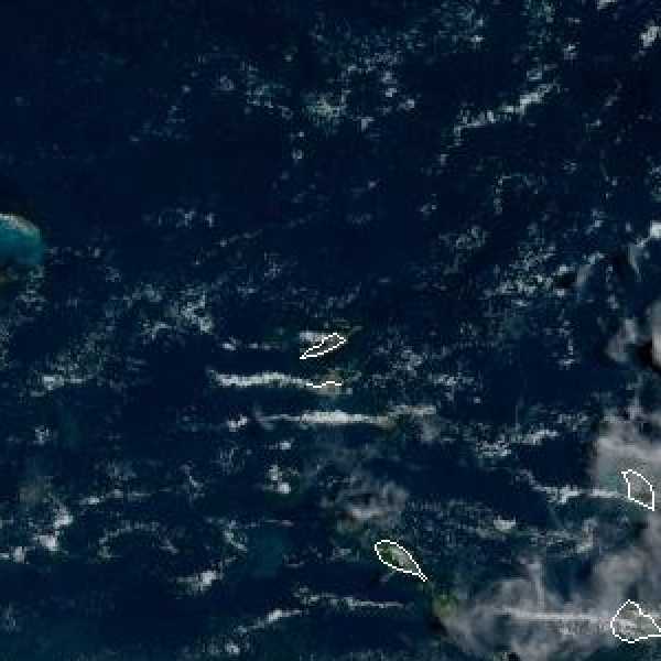 météo tropicale : Image satellite .
