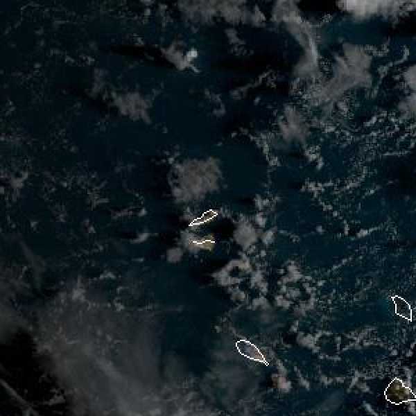 météo tropicale : Image satellite .