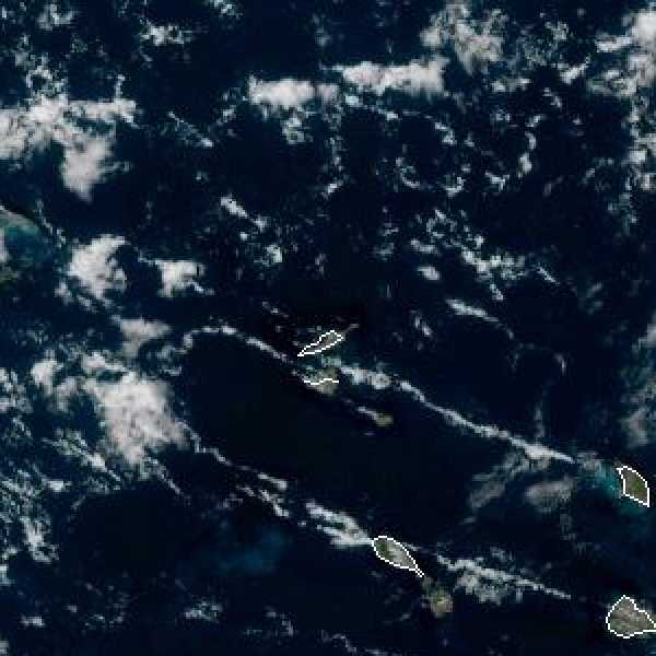 météo tropicale : Image satellite .