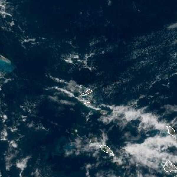 météo tropicale : Image satellite .