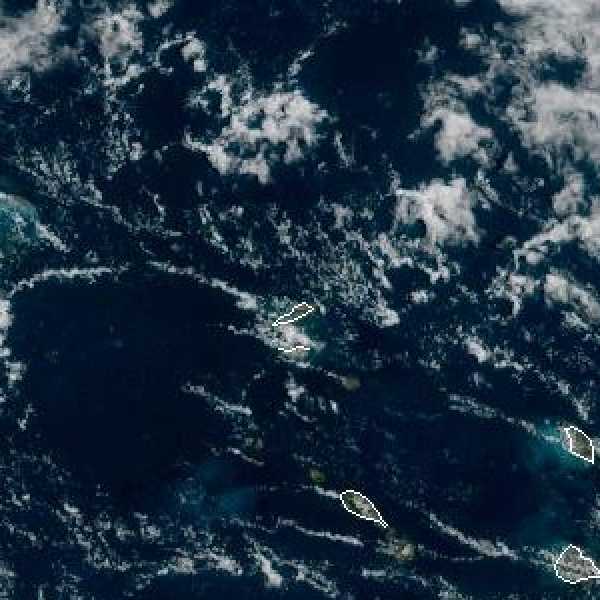 météo tropicale : Image satellite .