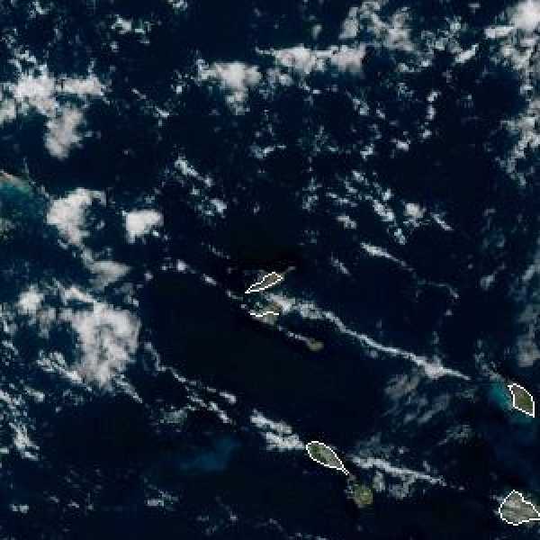 météo tropicale : Image satellite .