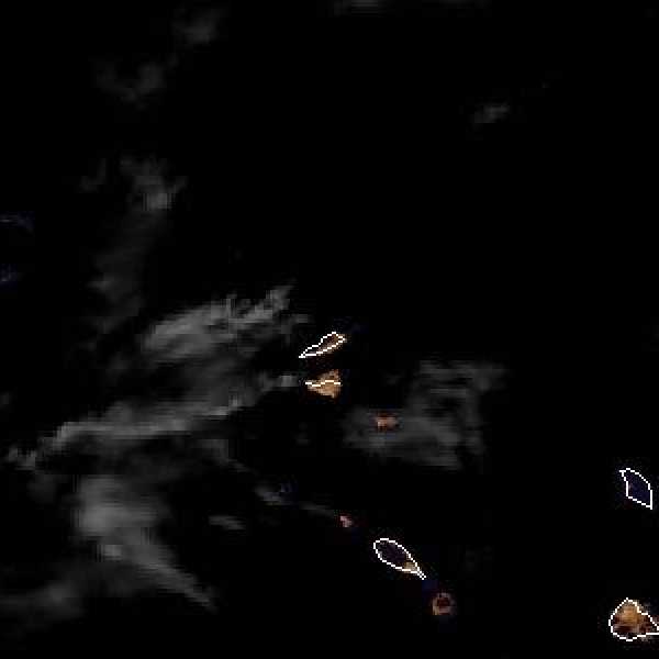 météo tropicale : Image satellite .