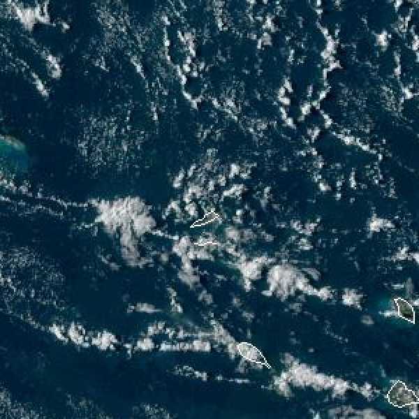 météo tropicale : Image satellite .