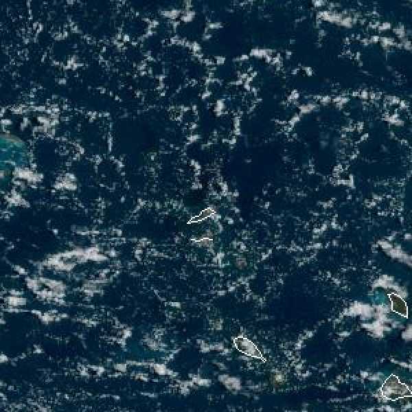 météo tropicale : Image satellite .