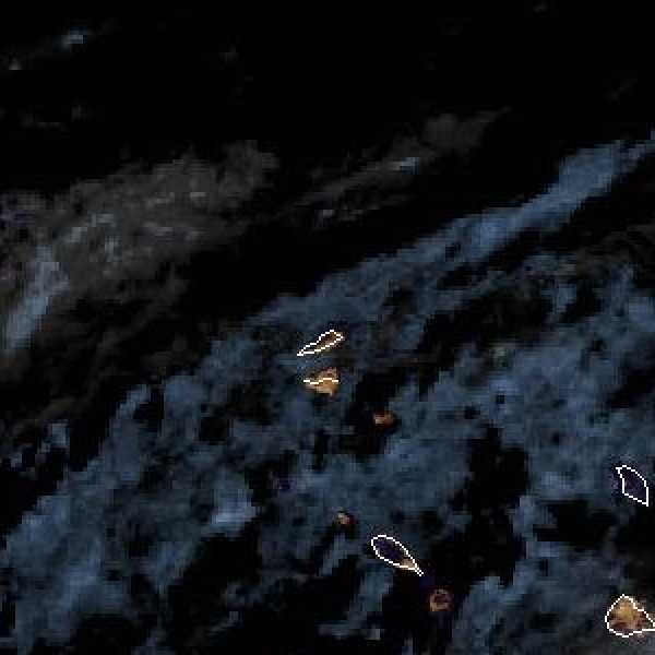 météo tropicale : Image satellite .