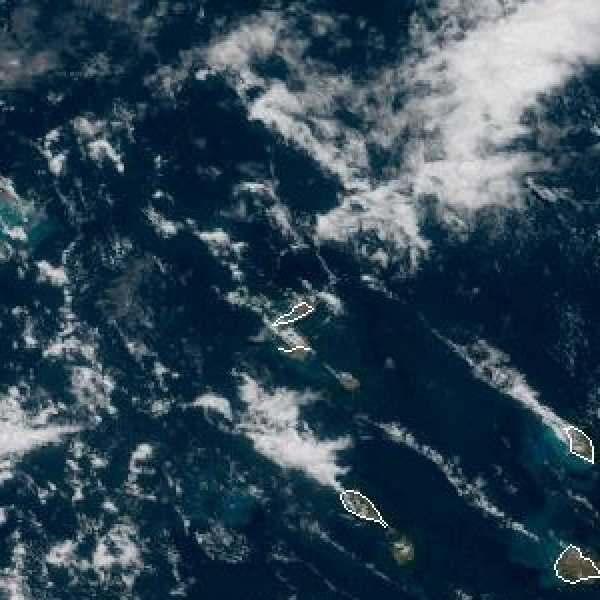 météo tropicale : Image satellite .