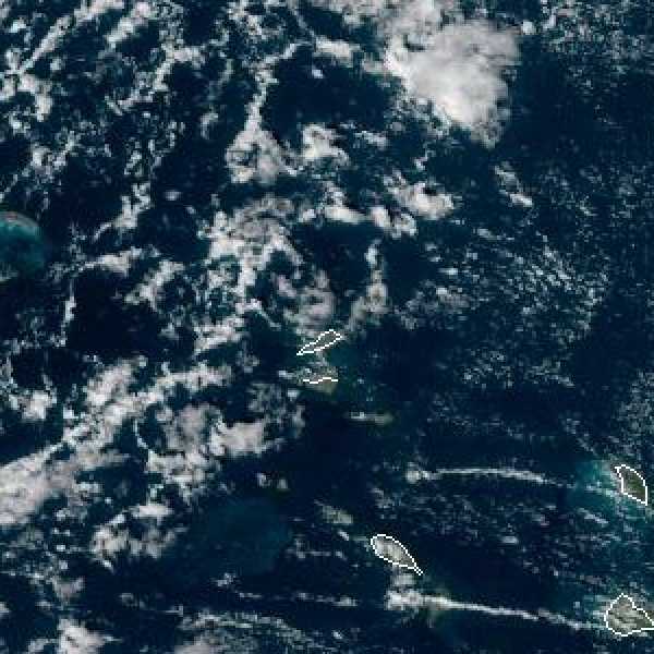 météo tropicale : Image satellite .