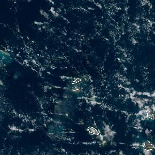 météo tropicale : Image satellite .