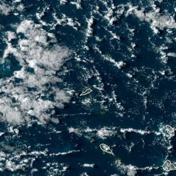 météo tropicale : Image satellite .