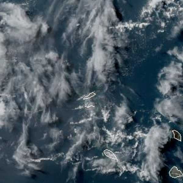 météo tropicale : Image satellite .