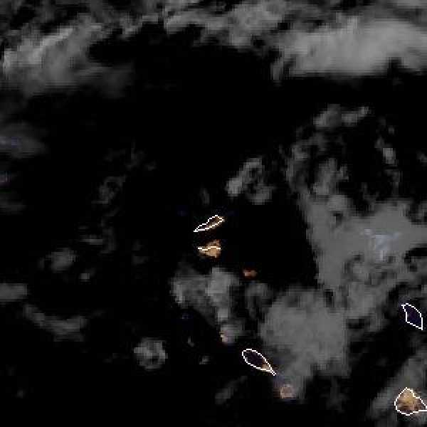 météo tropicale : Image satellite .