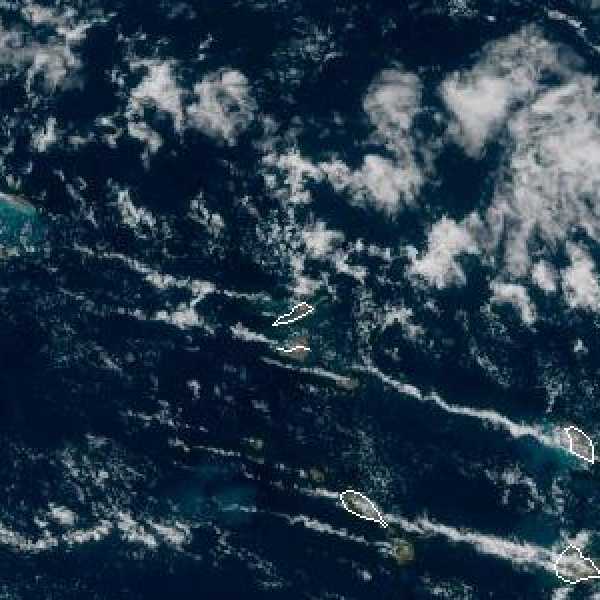 météo tropicale : Image satellite .