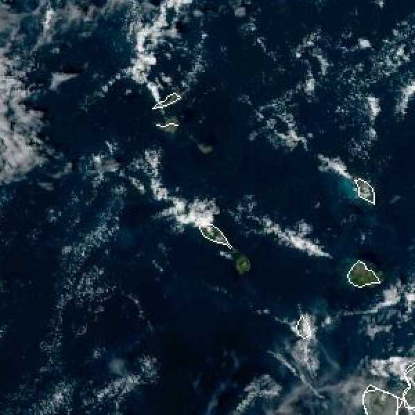 météo tropicale : Image satellite .