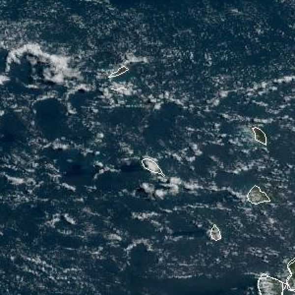 météo tropicale : Image satellite .