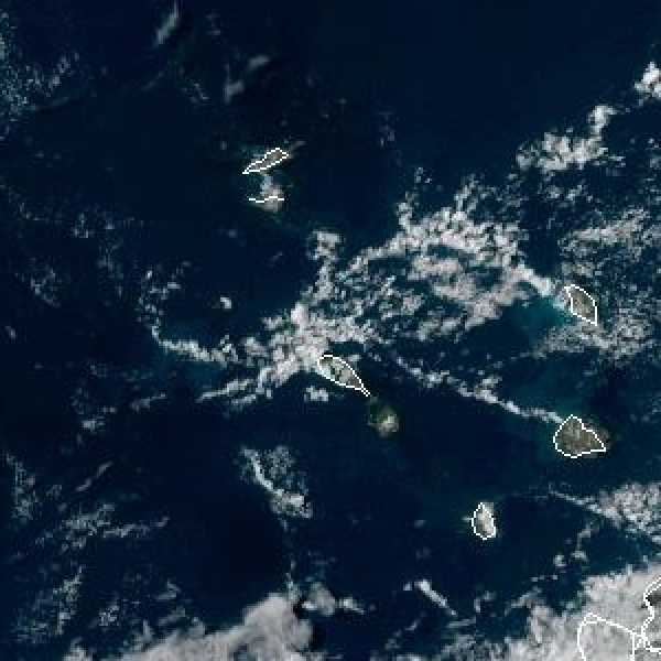 météo tropicale : Image satellite .