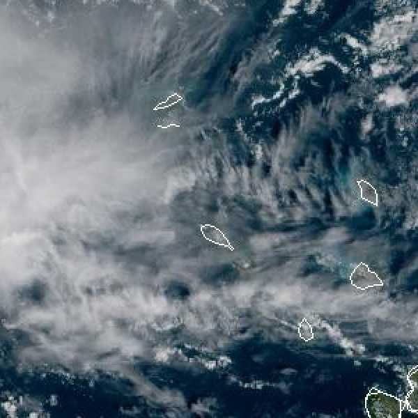 météo tropicale : Image satellite .