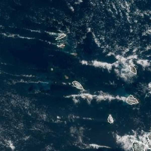 météo tropicale : Image satellite .