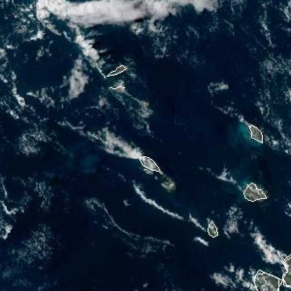 météo tropicale : Image satellite .