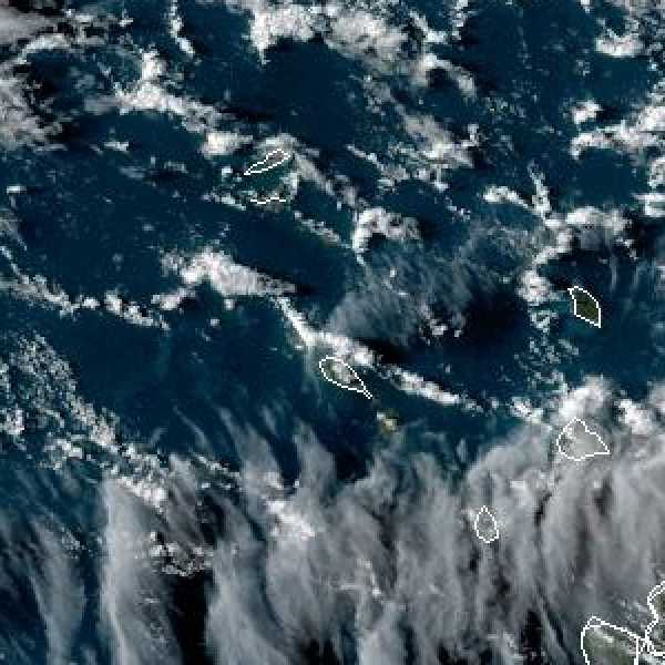 météo tropicale : Image satellite .
